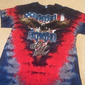 Lynard Skynard “Free Bird” Tie Dye T-Shirt Medium.